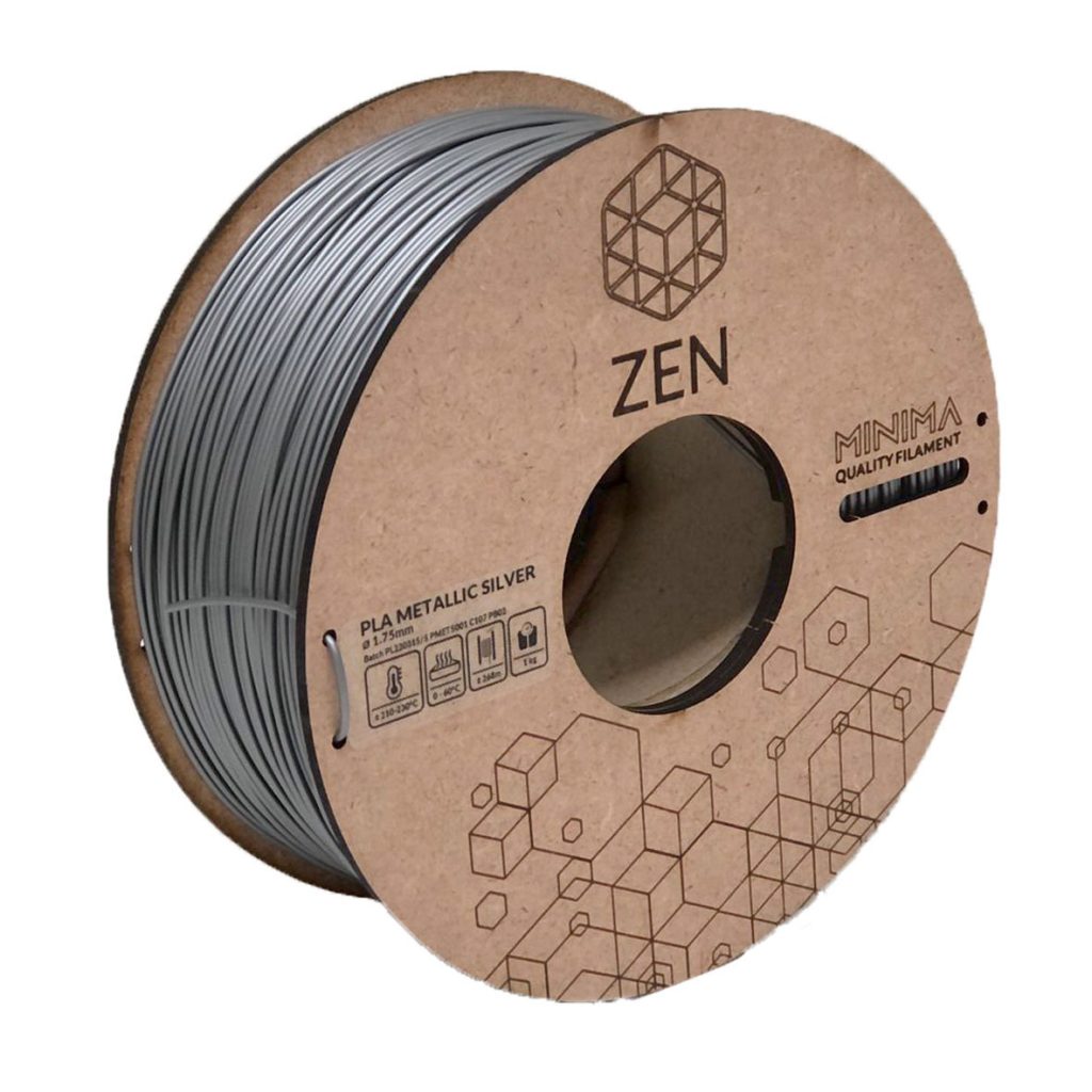 ZEN PLA Minima Metallic Silver ZEN Filament zen-pla-minima-metallic-silver-zen-filament