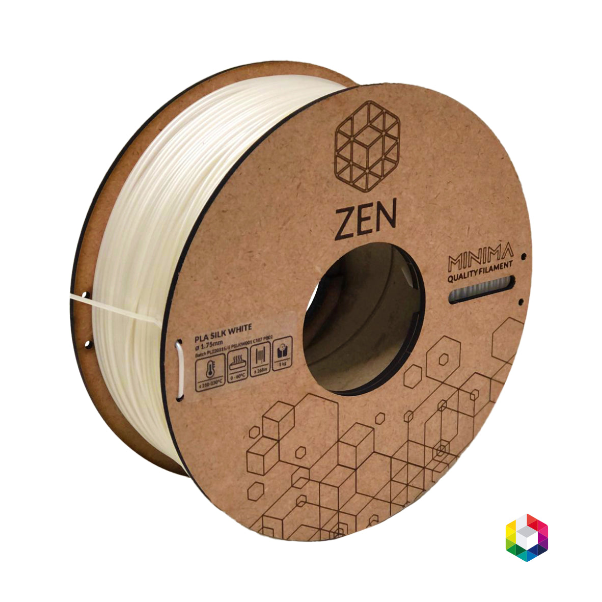 ZEN PLA Minima White Silk ZEN Filament zen-pla-minima-white-silk-zen-filament